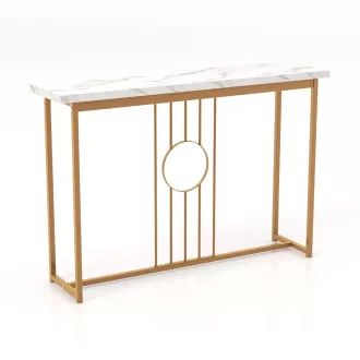 Masa de hol modernă cu blat din marmură artificială