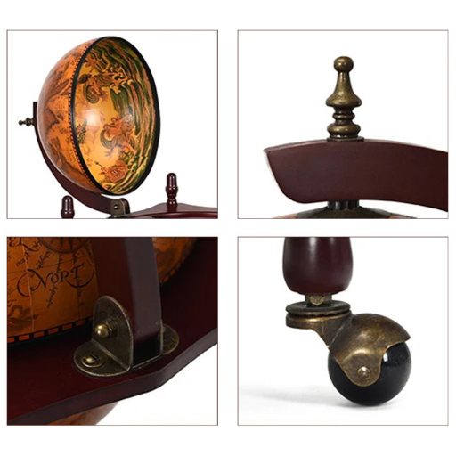 Rack de vin rotund în formă de glob