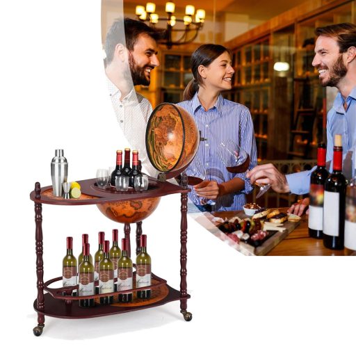 Rack de vin rotund în formă de glob