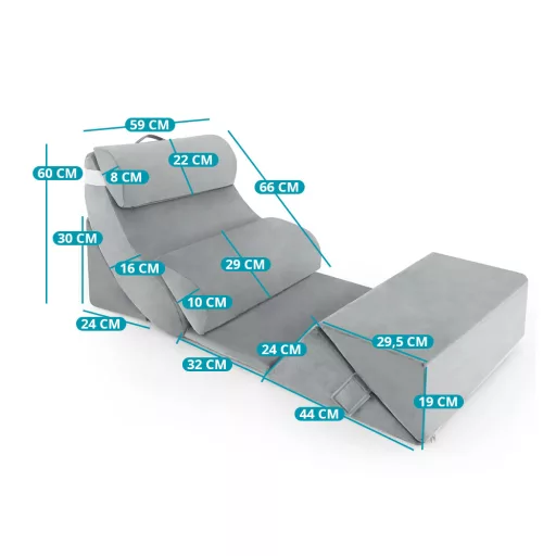 Set de perne ortopedice în formă de wedge, 7 piese