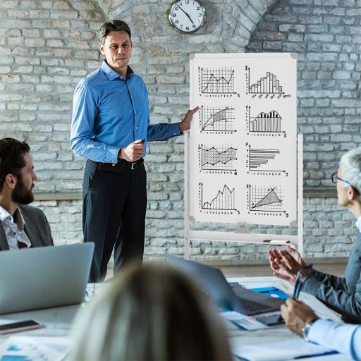 Tablă Flip Chart cu Accesorii, 60 x 90 cm