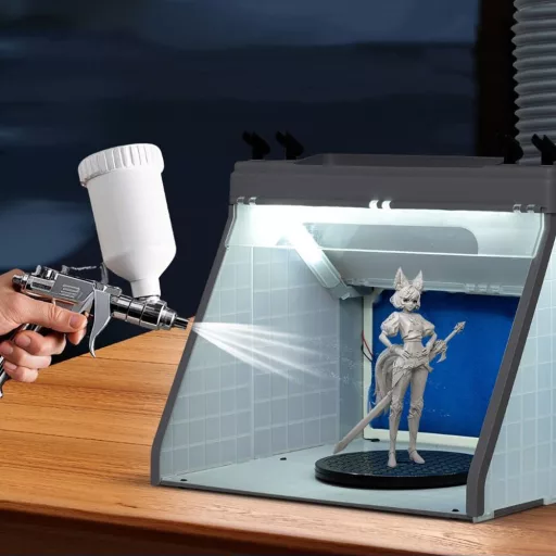 Cabina de Pictură Portabilă cu Extractor