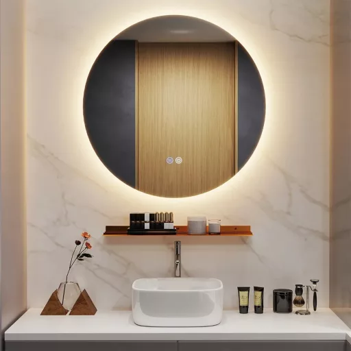 Oglindă LED pentru baie de 60 cm