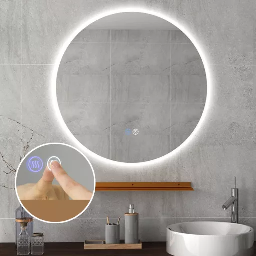 Oglindă LED pentru baie de 60 cm