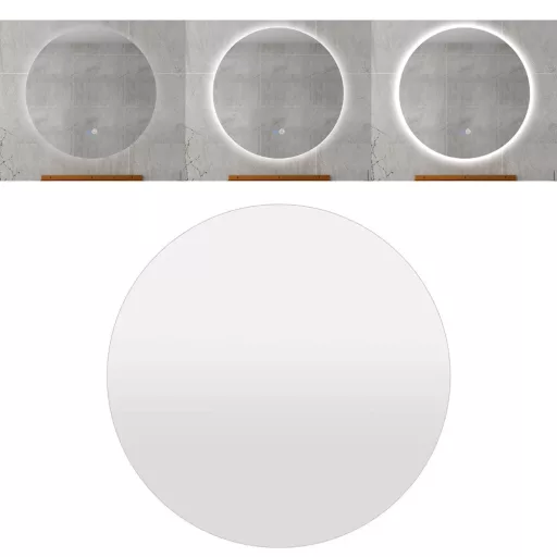 Oglindă LED pentru baie de 60 cm