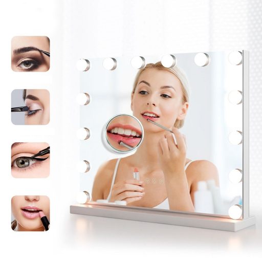 Oglindă Cosmetică de Masă cu Iluminare LED