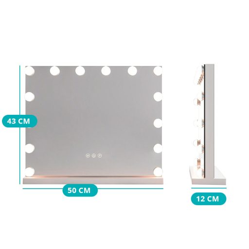 Oglindă Cosmetică de Masă cu Iluminare LED