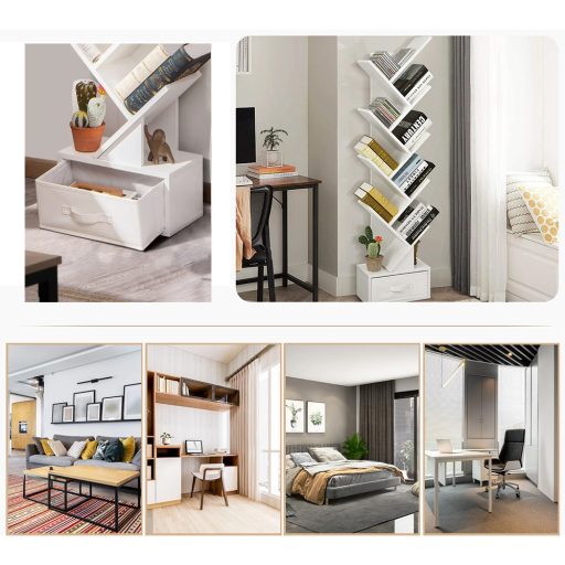 Raft cu 10 etaje în alb