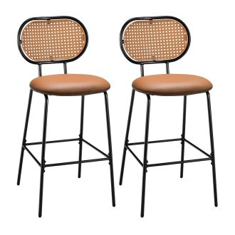 Set de 2 scaune bar maro