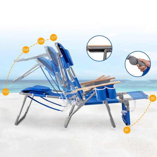 Scaun pliant 3 în 1 pentru plajă