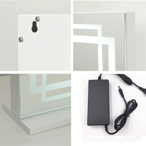 Oglindă de machiaj cu LED 58 x 12 x 48 cm