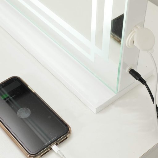 Oglindă de machiaj cu LED 58 x 12 x 48 cm