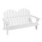 Scaun Adirondack pentru 2 persoane pentru copii, alb