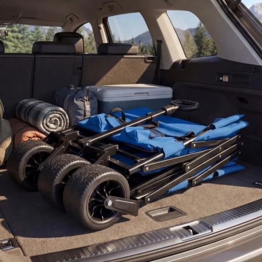 Cărucior de plajă pliabil 2în1 / bancă