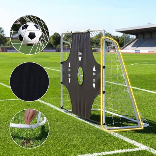 Poartă de fotbal cu plasă reglabilă