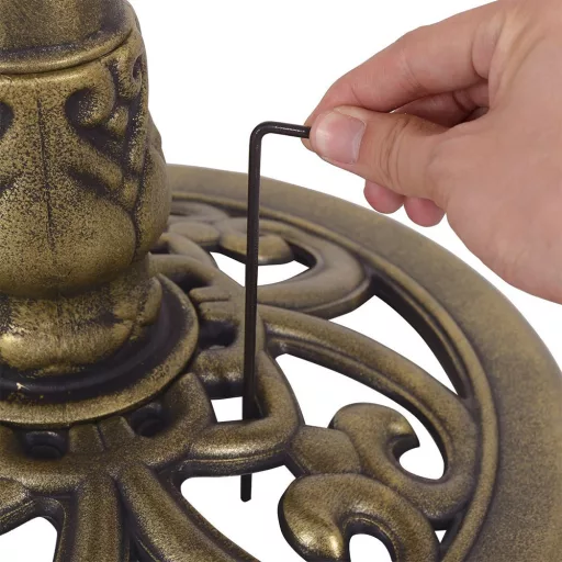 Bătaie pentru păsări din plastic, bronz