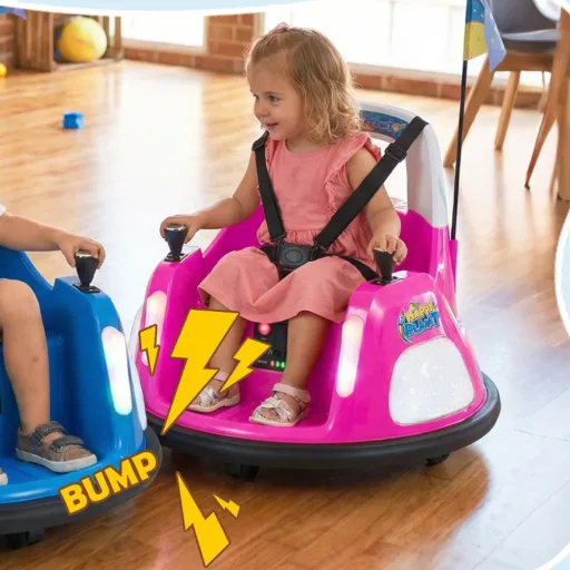 Bumper pentru copii 12V, roz