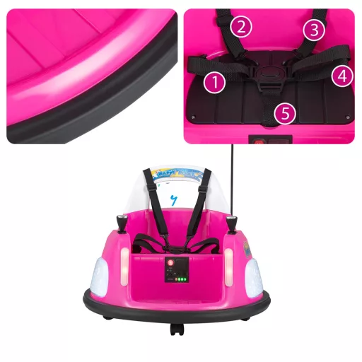 Bumper pentru copii 12V, roz