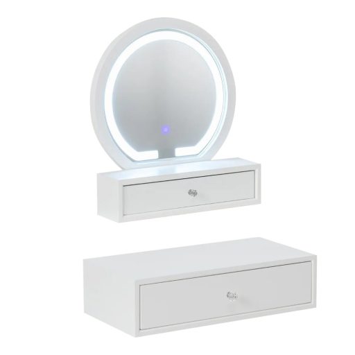 Oglindă de Machiaj de Birou cu 2 Sertare