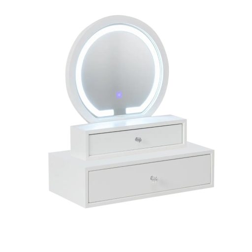 Oglindă de Machiaj de Birou cu 2 Sertare