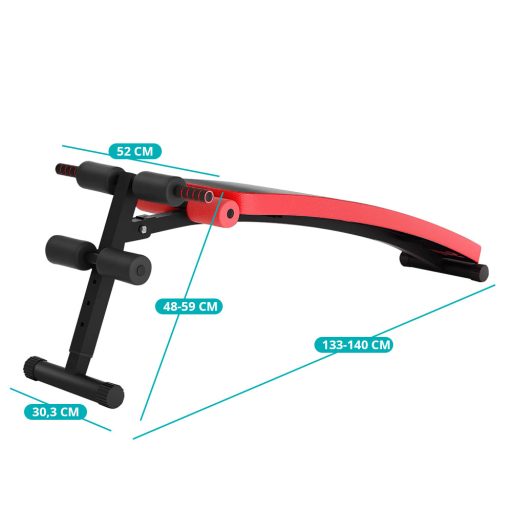 Bancă de abdomene pliabilă