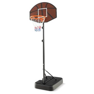   Panou de baschet pentru copii cu înălțime ajustabilă, maro