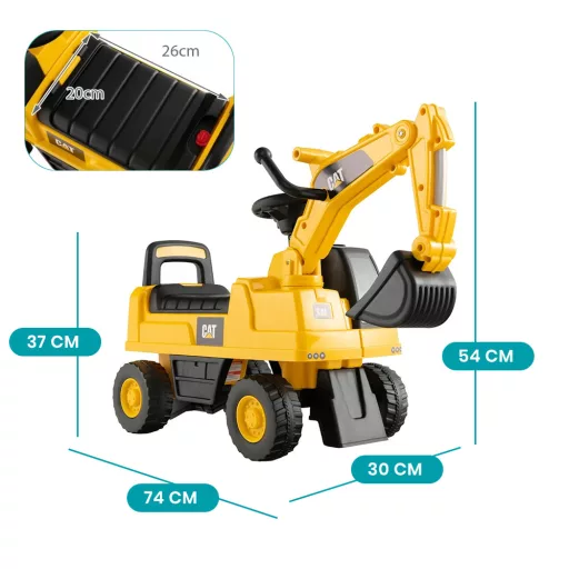 Excavator pentru copii 1-3 ani