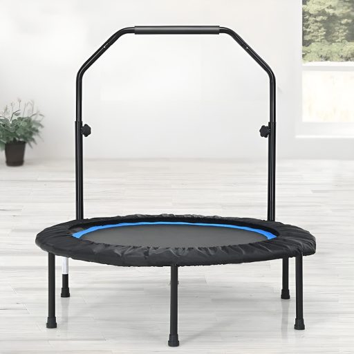 Trambulin de fitness cu mânere