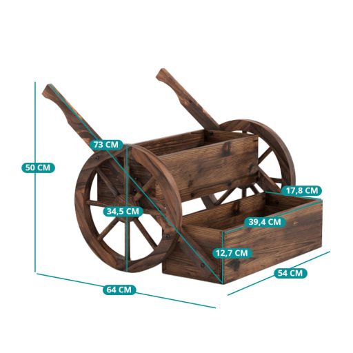 Cărucior suport pentru flori de grădină