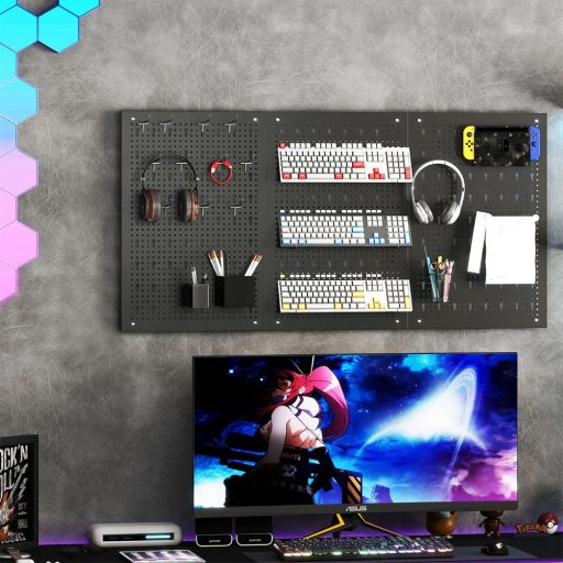 Depozit de Unelte Metalice cu 9 Compartimente și Cârlige