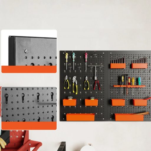 Depozit de Unelte Metalice cu 9 Compartimente și Cârlige