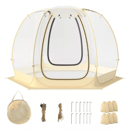 Cort de Tip Dom Transparent 3.35x3.35m
