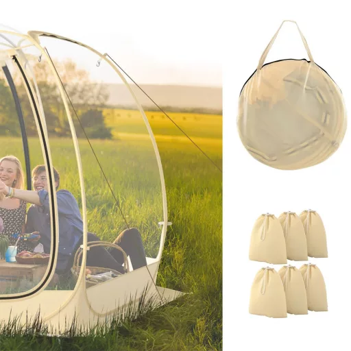 Cort de Tip Dom Transparent 3.35x3.35m