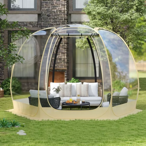 Cort de Tip Dom Transparent 3.35x3.35m