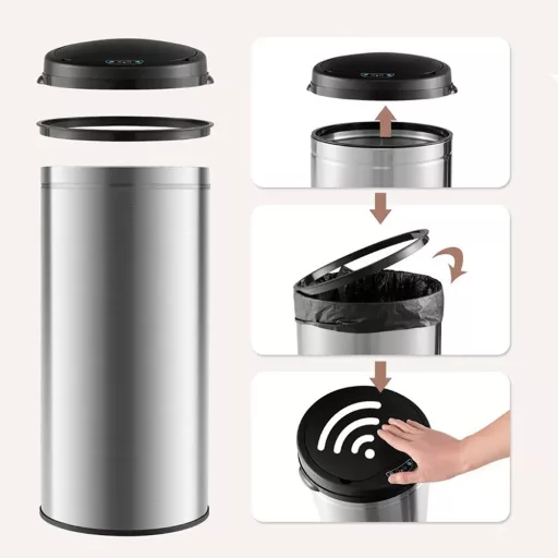 Coș de gunoi cu senzor 30L