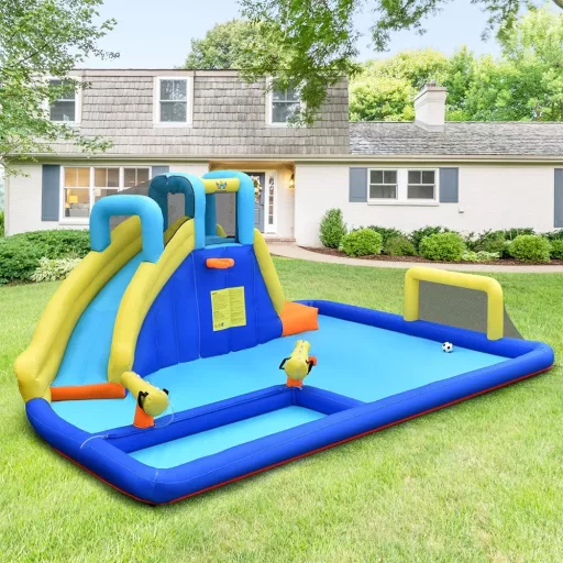 Parc de Distracție Inflatable cu Apă și Teren de Fotbal