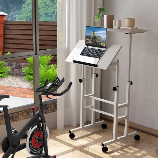 Birou Mobil Reglabil cu Roți