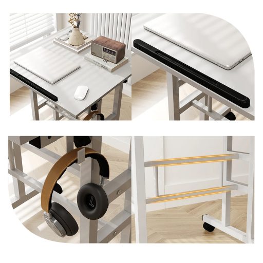 Birou Mobil Reglabil cu Roți