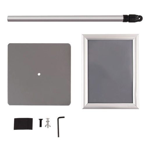 Stâlp de Informații 33x24cm, Argintiu