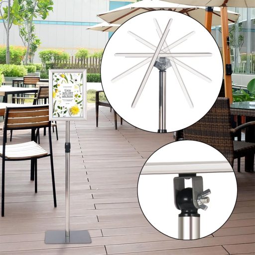 Stâlp de Informații 33x24cm, Argintiu