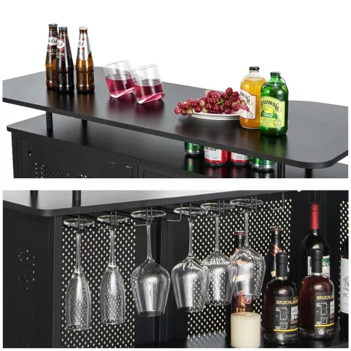 Mese bar cu 4 niveluri și suport pentru picioare