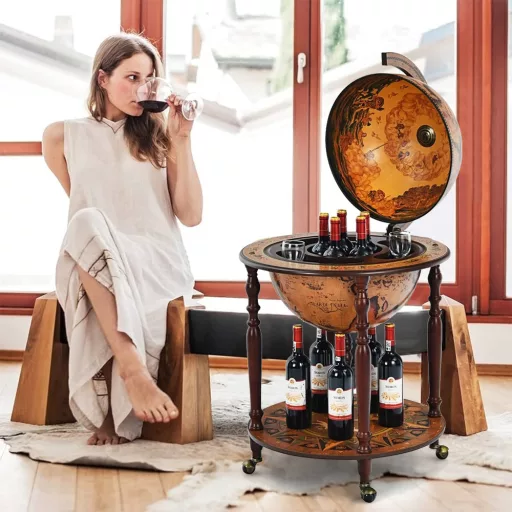 Cabinet de vin în formă de glob
