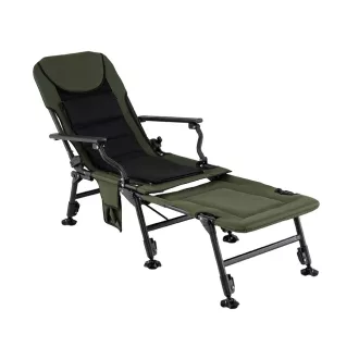 Scaun de pescuit mare cu suport pentru picioare