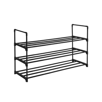 Raft de pantofi metalic cu 3 etaje 92x30x55cm