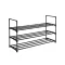 Raft de pantofi metalic cu 3 etaje 92x30x55cm