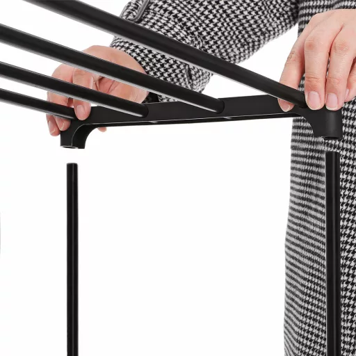 Raft de pantofi metalic cu 3 etaje 92x30x55cm