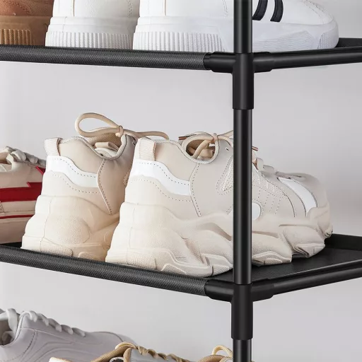 Raft de pantofi cu 10 etaje 33x33x173cm