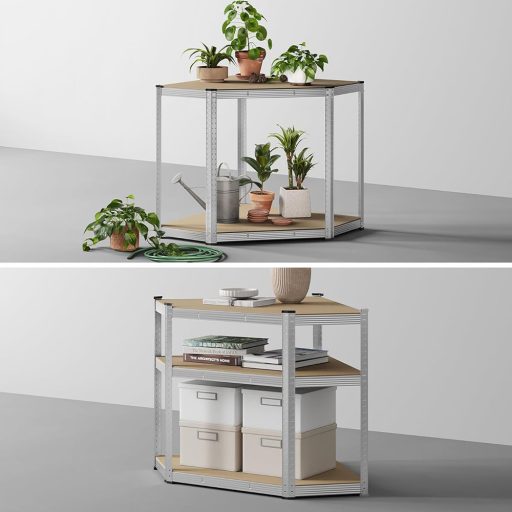 Raft de colț cu 5 etaje 70x70x180