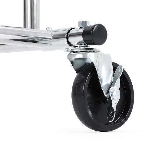 Suport pentru haine reglabil pe înălțime și lățime, argintiu