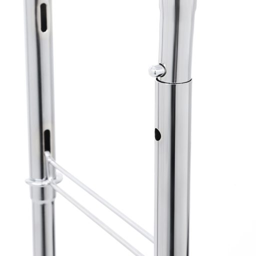 Suport pentru haine reglabil pe înălțime și lățime, argintiu